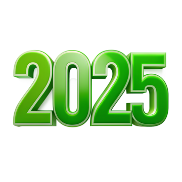 2025 in green color